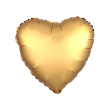 Kalp Folyo Balon - 18 Inç 45 Cm - Kalp Balon Gold