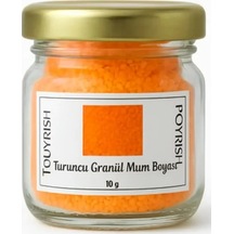 Turuncu Granül Mum Boyası 10 Gr Renksiz