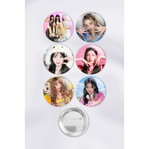 İ-dle Kpop Çanta Süsü Rozet İğneli Buton Rozet Seti 6 Adet Altılı