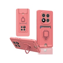 Xiaomi Redmi Note 14 Pro Plus Kılıf Zuma Kartvizitli Yüzüklü Pembe