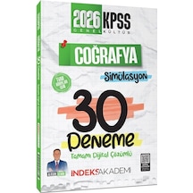 İndeks Akademi 2026 Kpss Coğrafya Simülasyon 30 Deneme Çözümlü - Alican Demir İndeks Akademi Yayıncılık