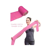 Remege Pembe Pilates Bandı Jimnastik Pilates Lastiği 120 x 12 CM Pembe