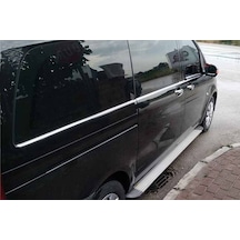 Mercedes Vito-W447 Krom Cam Alt Çıtaları 8 Parça Tek Sürgülü L2: