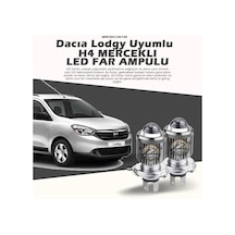 Dacia Lodgy Için Uyumlu Şimşek Etkili Mercek Led Xenon Oto Ampulu Çift Renk