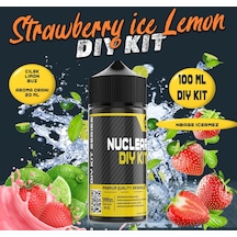 Nuclear 100 Ml Dıy Kit Strawberry İce Lemon Gıda Aroma 20 Ml Aroma İçerir