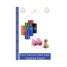 Kakapoşeti Köpek Kaka Poşeti Sızdırmaz Dayanıklı Hijyenik Evcil Hayvan Malzemesi 4 Paket 60 Adet Ru