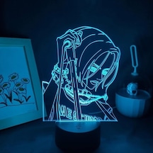 Goldenqian 3d Optik Illüzyon Gece Işıkları 3d Lambalar Anime Figürü Oosaki Nana Kız Masa Masa Yatak Odası Dekorasyon Manga Hediyeler Pxjd Cyo98a Siyah