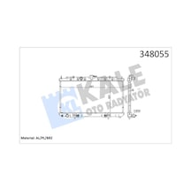 Kale 348055 Motor Su Radyatörü - Nissan Almera 2000-2002 1.8 Otomatik Şanz. 214604m403 - 214604m417 - 214604m700 - 214604m707
