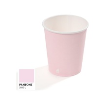 8 Oz Single Wall Baskılı Karton Bardak Pembe 2000 Adet 2000
