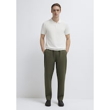 Mavi - Yeşil Keten Pantolon 0010577-71581
