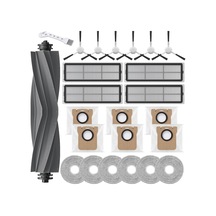 Dream L10s Ultra /l10s Pro Gen 2 /l10 Ultra /l10 Prime İçin Aksesuar Seti, Xiaomi X10+/x20+ İçin Aksesuar, 1 Ana Fırça, 4 Filtre, 6 Toz Torbası, 6 Silme Bezi, 6 Yan Fırça