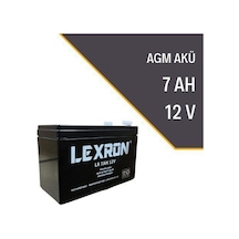 Lexron 7 Amper 12v Volt Lexron Kuru Tip Akü
