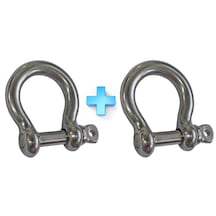 2'li Omega Zincir Kilidi. 12mm. Paslanmaz Krom