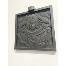 Sharingan Açıldı El Yapımı Itachi Uchiha Işıklı Kabartma Tabloo