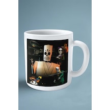 Grim Fandango Oyun Baskılı Kupa Bardak Çift Taraflı Kişiye Özel Model 1 Çok Renkli