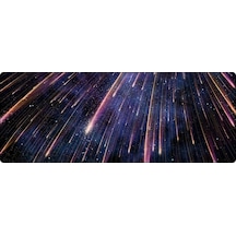 400x900x5mm Kilitli Büyük Masa Mouse Pad 5 Meteor Yağmuru