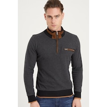 1039 Dewberry Erkek Sweatshırt-desenli Antrasit Desenli Antrasit 1039 Dewberry Erkek Sweatshırt-desenli Antrasit Desenli Antrasit