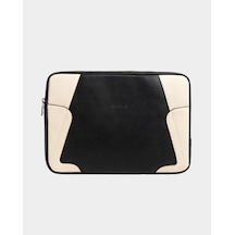 13-14 İnç Laptop Kılıfı, Siyah Ve Bej, Su Dayanıklı, İnce Ve Hafif Tasarım, 35 X 25 X 2.5 Cm Siyah-bej Belirtilmemiş