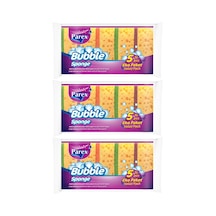 Bubble Sünger Düz 5'li Üçlü Set