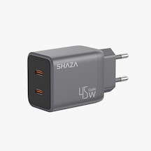 Shaza Nexa Serisi Çift Girişli Type-c 45w Adaptör