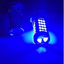 Eco H16 Sis Farı Led Ampul 63 Ledli Mercekli Deli Mavi