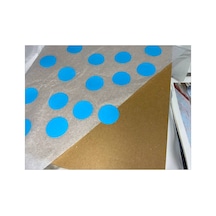 2 Cm- 100 Adet Mavi Yuvarlak Boş Etiket Yazı Yazılabilir Writable Labels Blank Işaret Küçük Sticker Çok Renkli