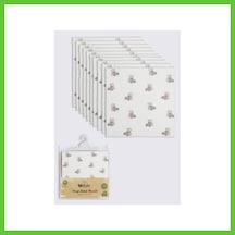 Bezos Bear 20x20 10'lu Penye Mendil 90162 Ekru Renk: Ekru Dmc
