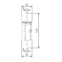 Bosch Yakıt Filtresi Focus 1.4 16V-1.6 16V-1.8 16V-2.0 16V 75-131