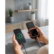 20.000 Mah Dijital Göstergeli Kablolu Powerbank Uczzz20.000powerhızlı1-8 Çok Renkli