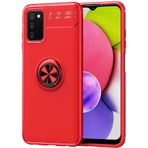 Samsung Galaxy Uyumlu A03s Kılıf Yüzüklü Kamera Korumalı Range Ring Silikon Kılıf