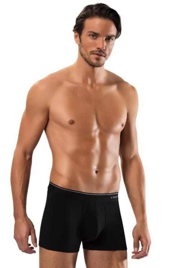 Erdem Erkek Siyah Pamuk Air Slim Boxer- 1428s