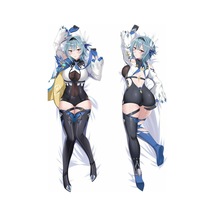 Anime Genshin İmpact - Eula Desenli Çift Yön Baskılı Sarılma Yastığı Kılıfı Çok Renkli