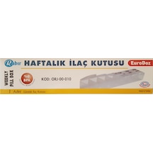 Rabır Haftalık Muhafaza Saklama Kutusu Kabı BPA İçermez