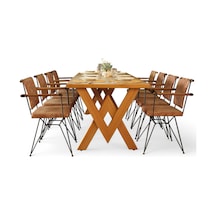 Neiwel Vera Doğal Ahşap Mutfak Ve Yemek Masası-120-300 Açık Ceviz