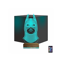 Luvivia Batman Çizgi Karakter 3d Lamba - Masa Gece Lambası V2 Şeffaf