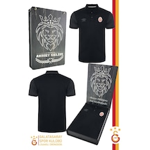 Galatasaray Polo Yaka Spor T-shirt Kişiye Özel Kutulu 001