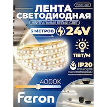 Feron Led Şerit 120 Smd 2835 /m 11w/m 24v 4000k 208984825 Beyaz