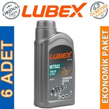 Lubex Mitras Ax Hyp 75W-90 Manuel Şanzıman Yağı 6 x 1 L