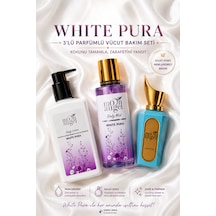 White Pura Serisi Losyon - Parfüm - Body Mist 3lü Set
