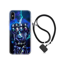Apple Uyumlu iPhone X XS Kılıf Boyun Askılı Thunder Play 1760