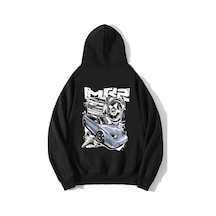 Brz Collection Unisex Oversize Mr2 Hoodie Siyah
