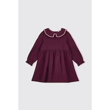 Panço Kız Bebek Bordo Elbise 2621gb26002 Kırmızı