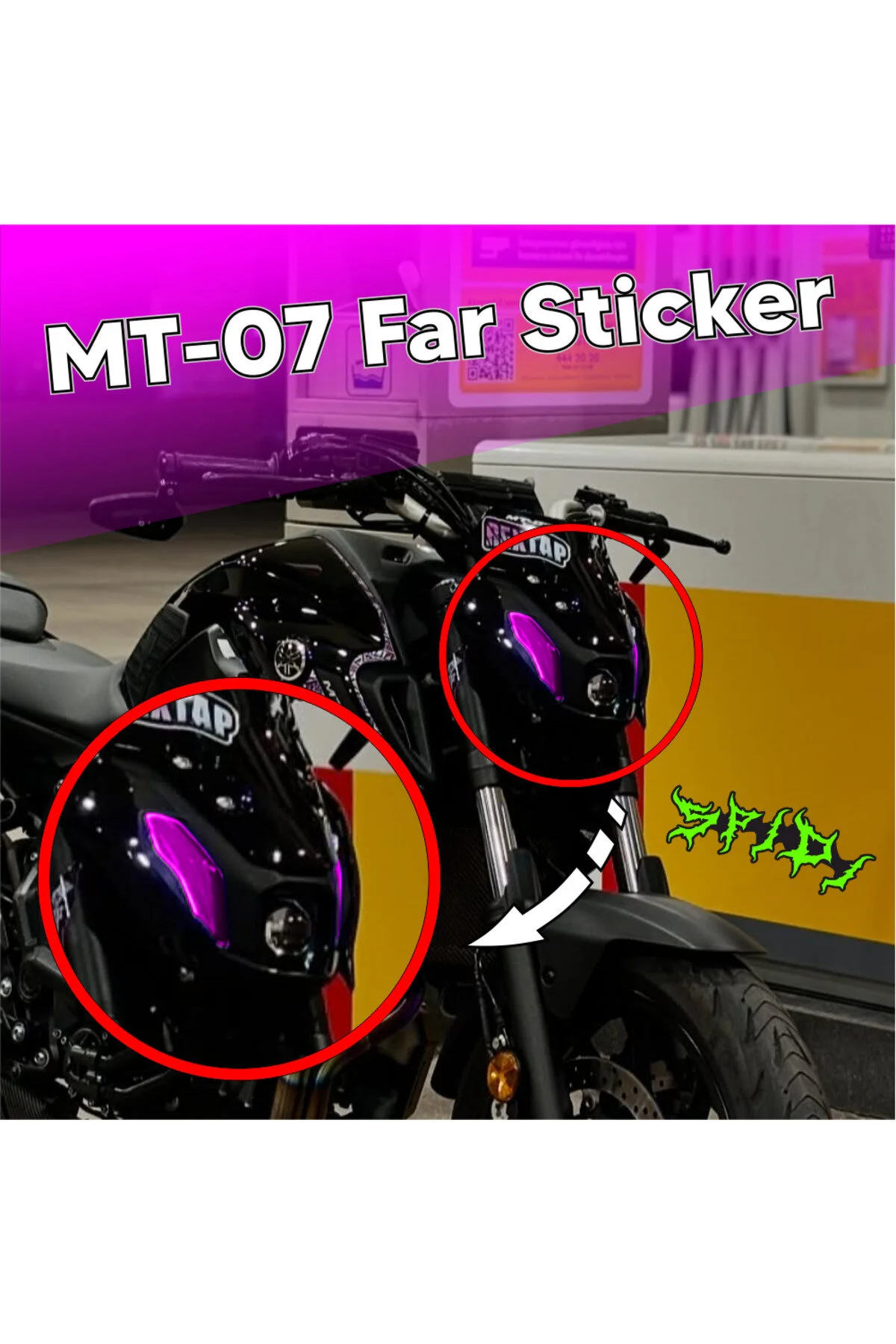 Mt-07 Mor Far Sticker