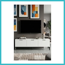 Bezos Royal Tv Sehpası Suntalam Beyaz 160x35 Dfnbez