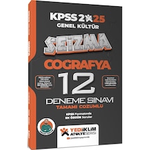 Yediiklim 2025 Kpss Genel Kültür Atölye Serisi Coğrafya Seizma Tamamı Çözümlü 12 Deneme Sınavı