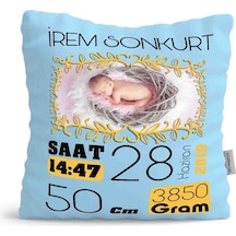 Kişiye Özel Çocuklar Mavi Yastık 55847