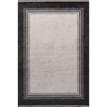 Çam Halı Miras 6816 Gri Enti Halı Modern Desenli Makine Halısı