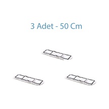 Ekol Yedek Nemli Mop Paspas Başlığı Beyaz 3 Adet 50 CM