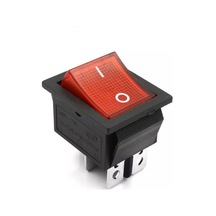 Ic-104 Geniş Kırmızı Işıklı Anahtar On-Off 4P 25 Adet