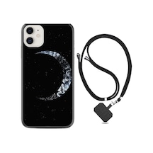 Apple Uyumlu iPhone 11 Kılıf Boyun Askılı Yalnız Ay 1744